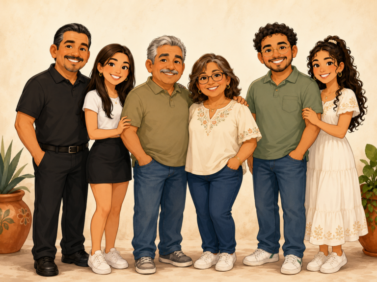 el mariachi family graphic
